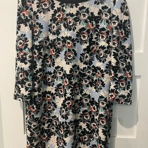 Xhilaration Black, Blue and Pink Floral Dress, Sz. L